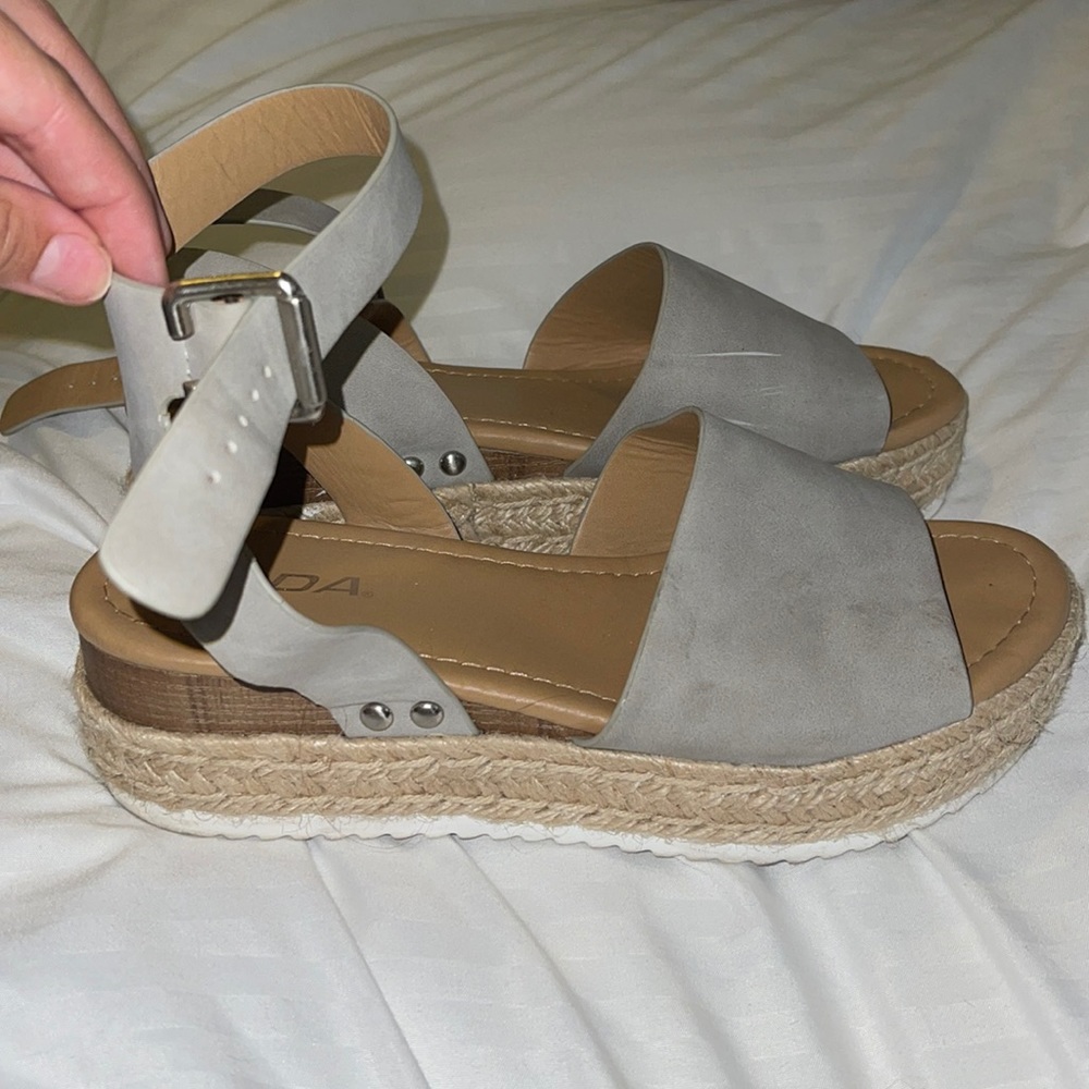 SODA grey espadrilles
